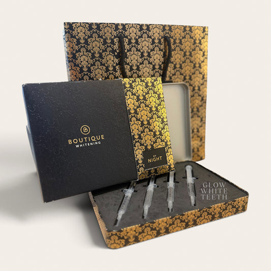 Gift Set Tin of 4 Boutique Whitening Gels, 16% Night
